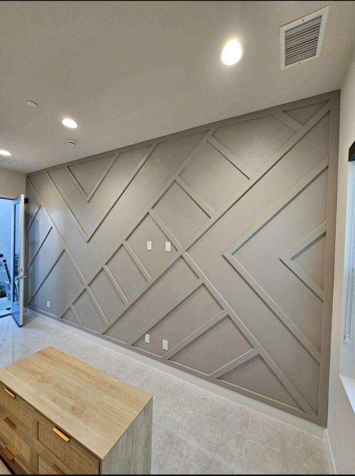 Modern accent wall features
