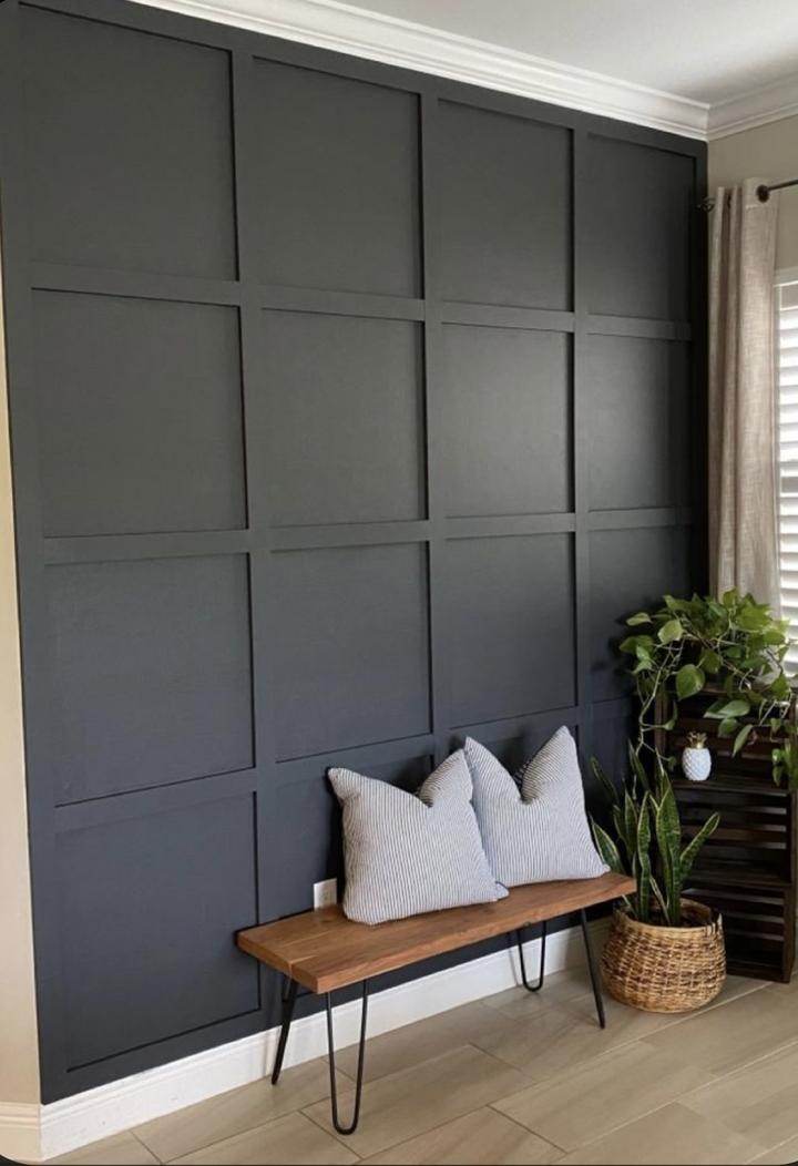Board and batten feature wall