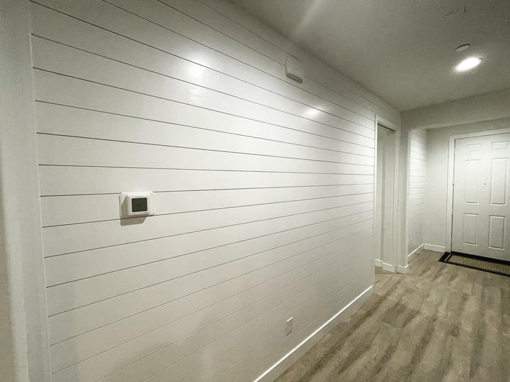 Shiplap feature walls and entry ways