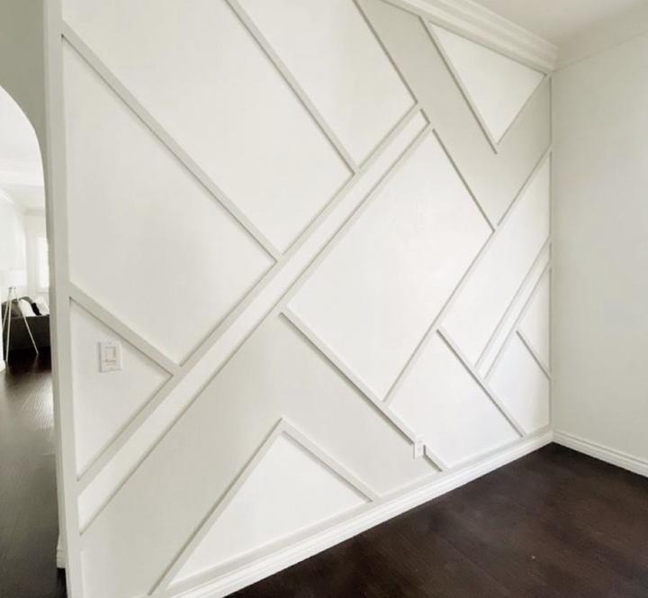 Boho style accent wall features